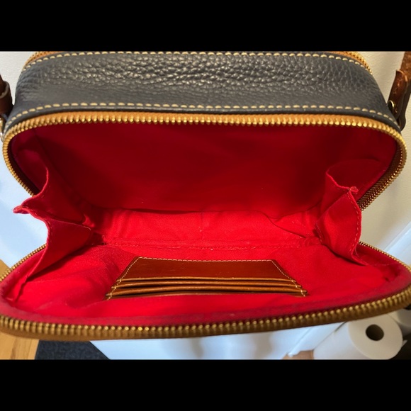 Dooney and Bourke Navy Pebble Leather Crossbody - Picture 8 of 9